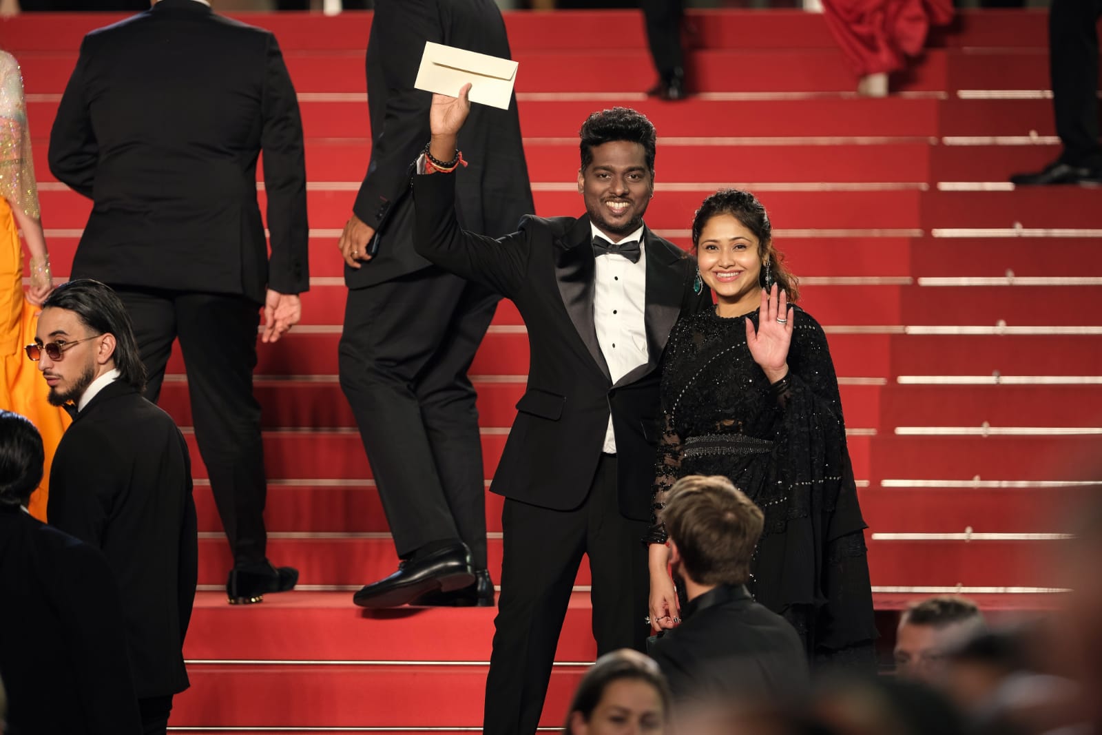 Filmmaker Atlee and wife Priya Atlee make an elegant and classy appearance at the red carpet of Cannes Film Festival – Planet Bollywood