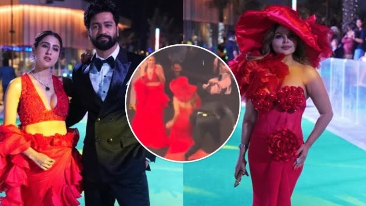 Vicky Kaushal Trips As Rakhi Sawant Stumbles Upon Him While Dancing; Watch Video!