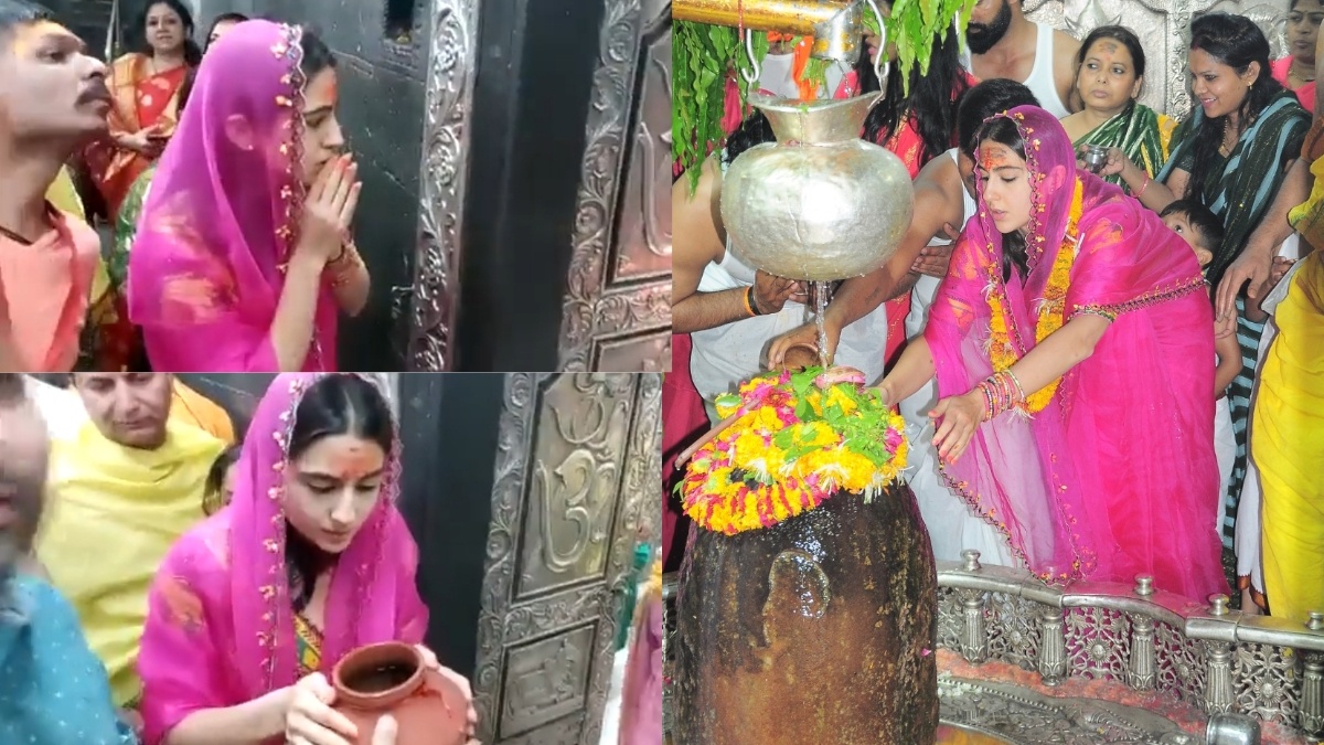 Sara Ali Khan Visits Ujjain’s Mahakal Temple Before Her Upcoming Film, Fans Love Her Devotion!