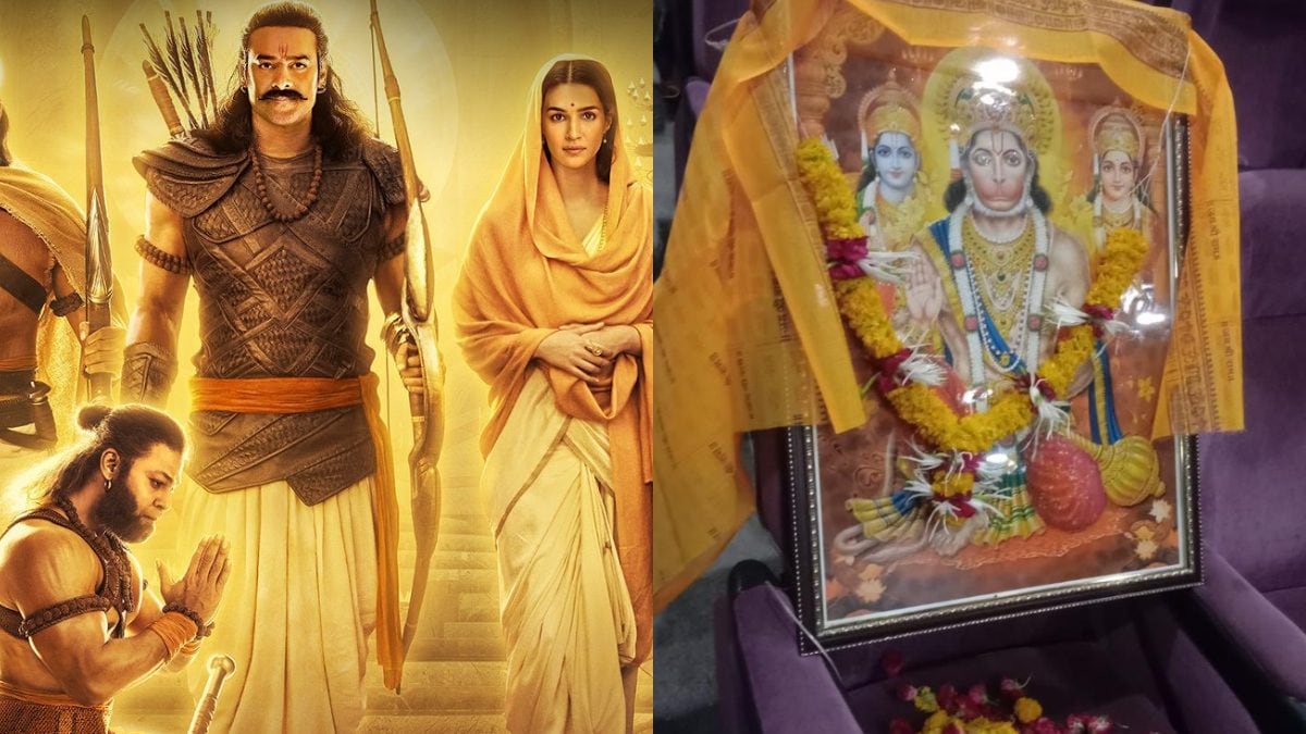 Adipurush: First Photo of ‘Hanuman’s Seat’ In Theatres Goes Viral Ahead of Prabhas Film Release