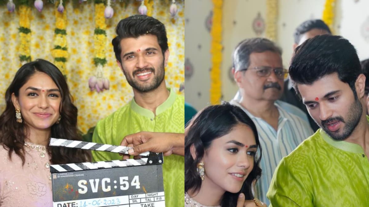 Vijay Deverakonda And Mrunal Thakur Attend A Special Puja Of VD13, Photos Go Viral