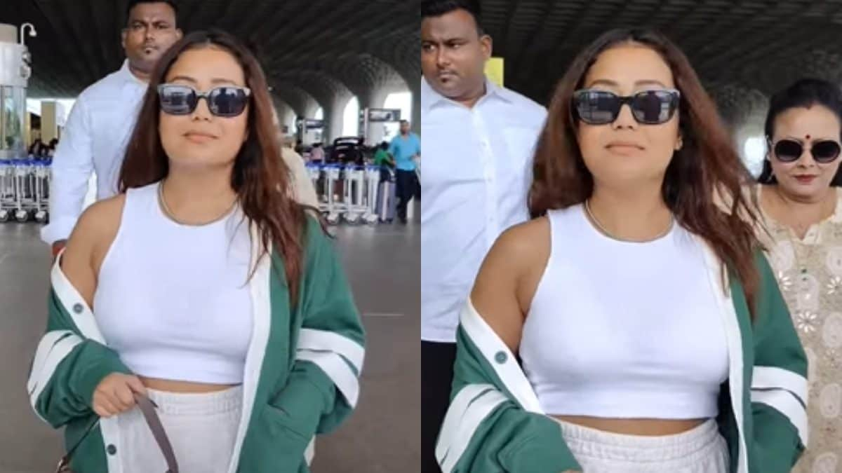 Neha Kakkar Leaves Mumbai Amid Rohanpreet Singh Split Rumours, Gives Posing For Paps a Pass