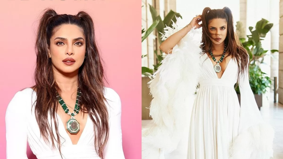 Fashion Goals: Priyanka Chopra Exudes Ethereal Glamour In A Feathery White Gown And Cute Hairstyle!