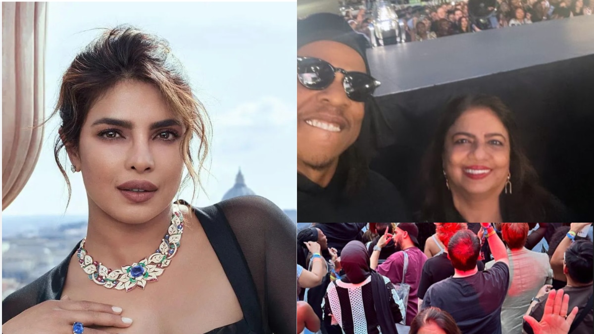 Priyanka Chopra Attends ‘Queen’ Beyonce’s Concert, Her Mom Madhu Hugs Salma Hayek, Meets Jay Z