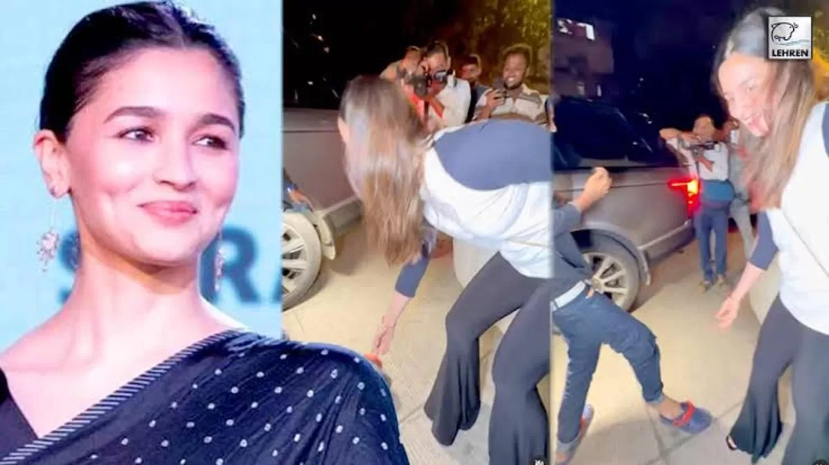 Netizens Amazed If Alia Bhatt’s Helping a Paparazzi To Find His Footwear Was Merely For The Cameras. Watch The Video Here!