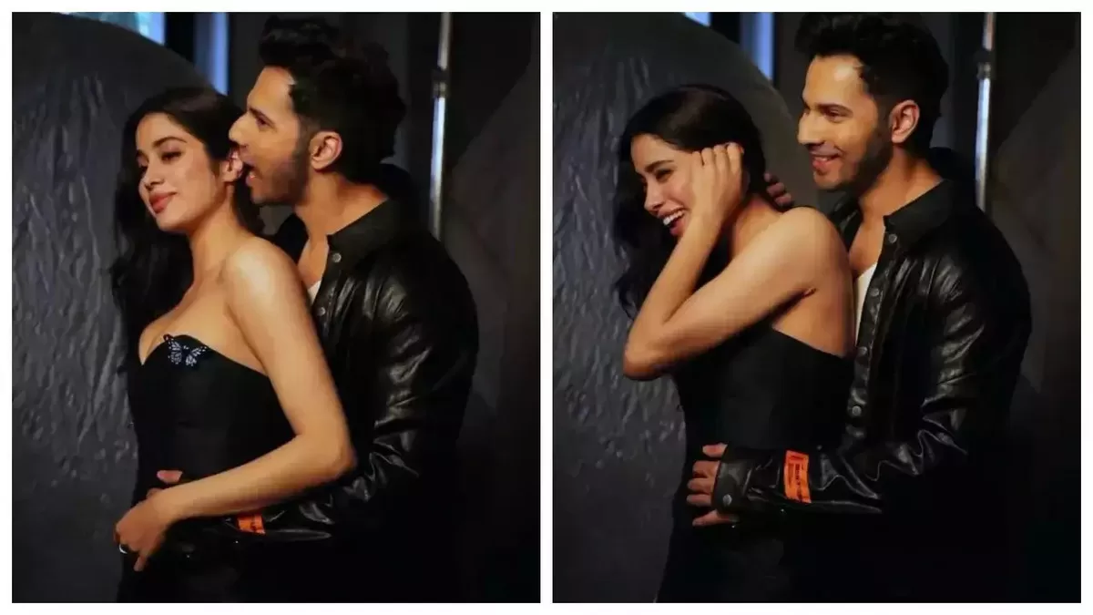 Varun Dhawan Creates Stir As He Bites Janhvi Kapoor’s Ear In A Photoshoot, User Says, ‘Ek Thappad…’