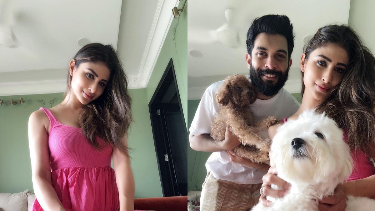 Mouni Roy Stuns In A Pink Mini Dress, Poses With Hubby Dearest Suraj Nambiar In New Photos