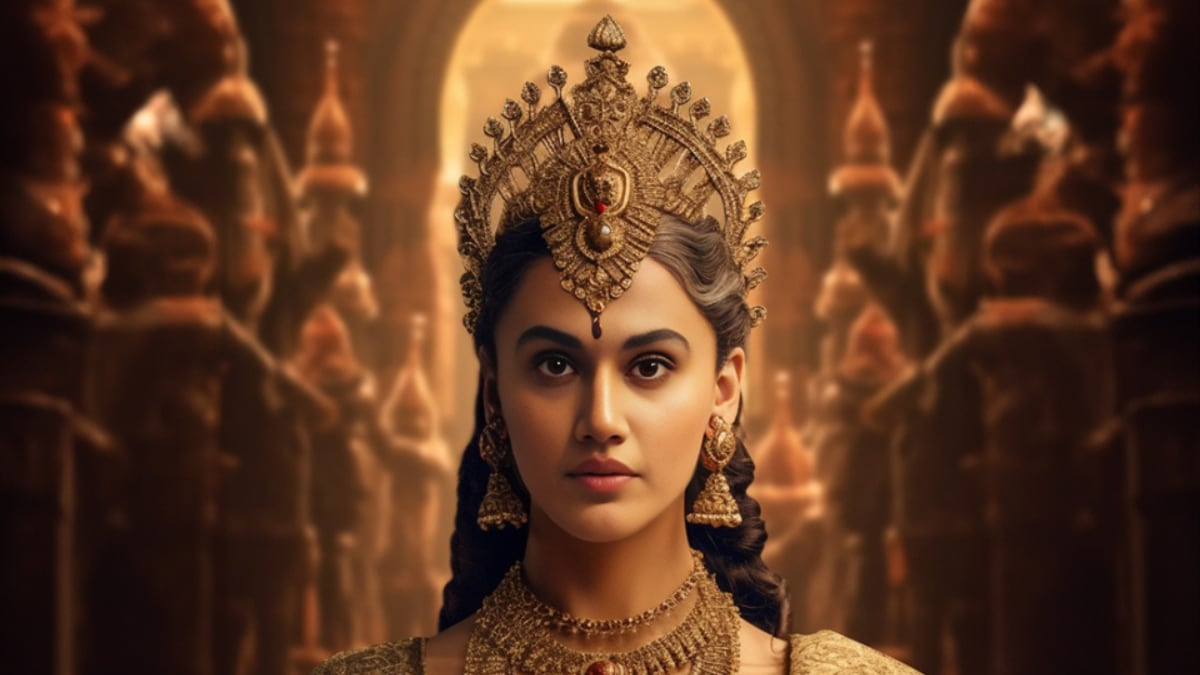 AI Art Transforms Taapsee Pannu Into A Majestic Queen From The Chola Dynasty