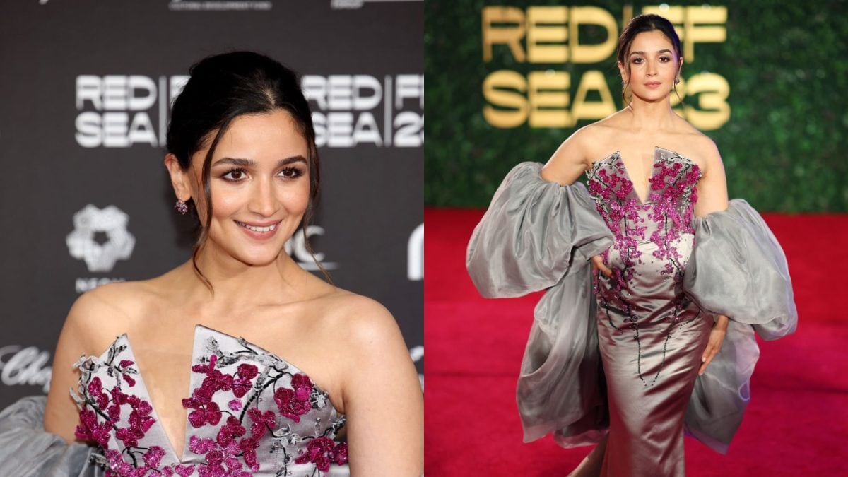 Alia Bhatt Steals Hearts in a Sexy Grey Gown at the Red Sea Film Festival, Video Goes Viral