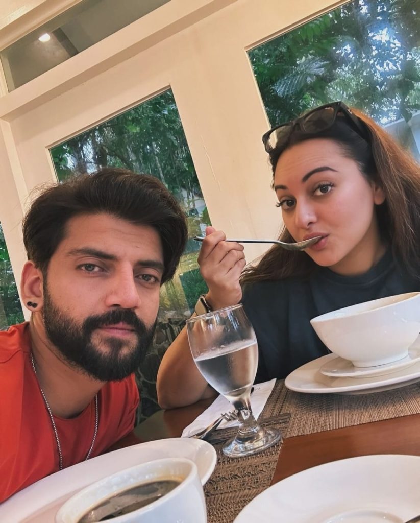 Sonakshi Sinha and Zaheer Iqbal Honeymoon pic