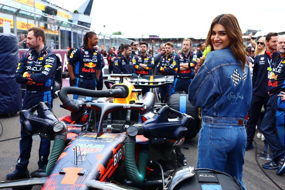 Kriti Sanon becomes the first female Indian actor to be at F1 in Silverstone