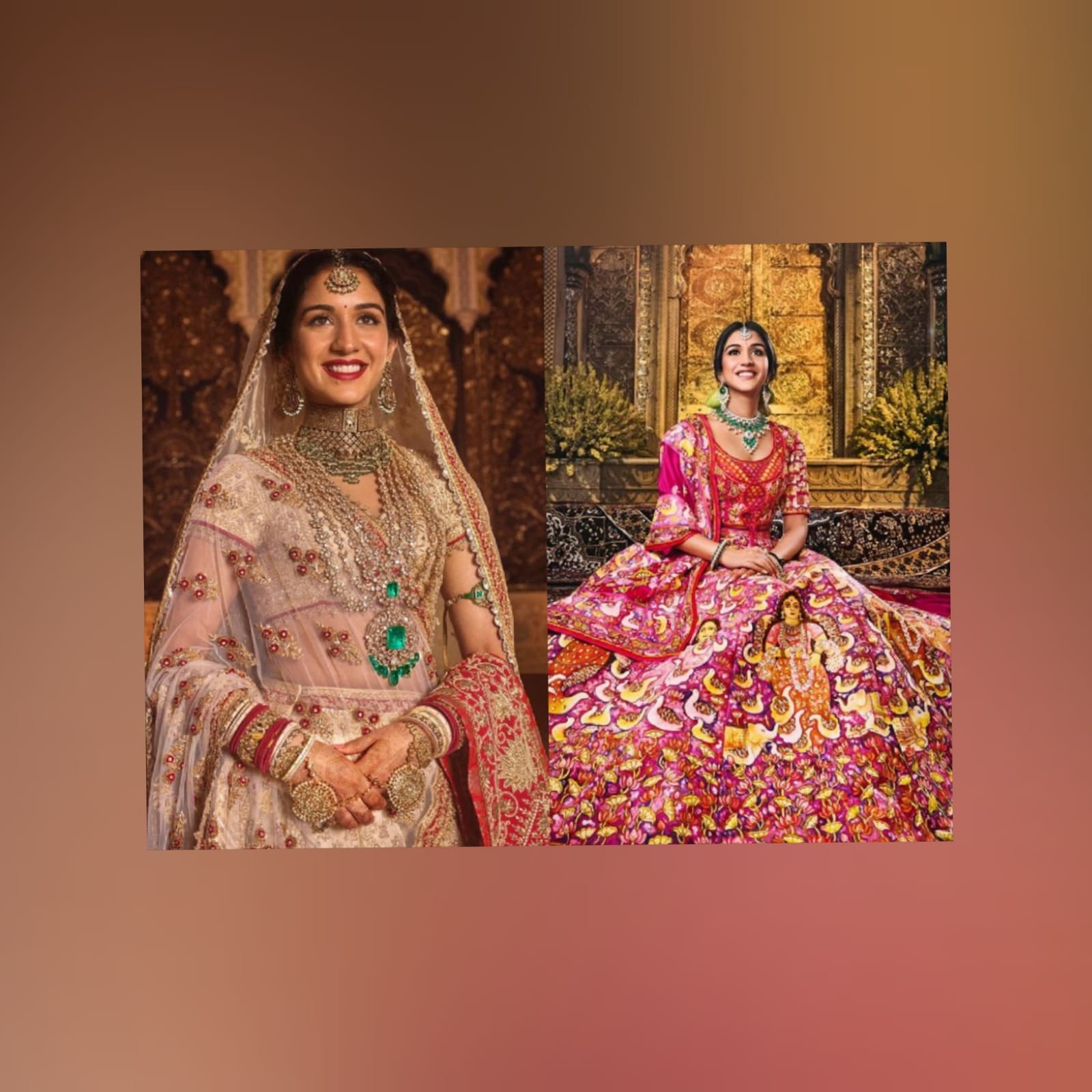 Radhika Merchant’s Wedding & Shubh Aashirwad Outfits By Abu Jani Sandeep Khosla