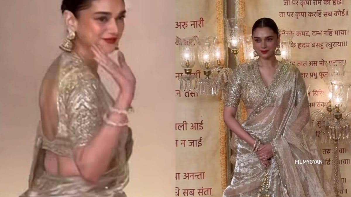 Aditi Rao Hydari Turns Up At Anant Ambani-Radhika Merchant’s Mangal Utsav Without Siddharth; Watch