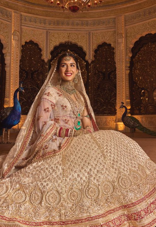 Radhika Merchant Wedding outfit by Abu Jani Sandeep Khosla