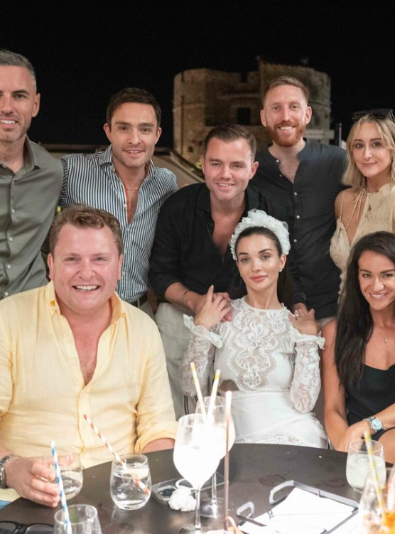 Amy Jackson and Ed Westwick wedding with family & friends