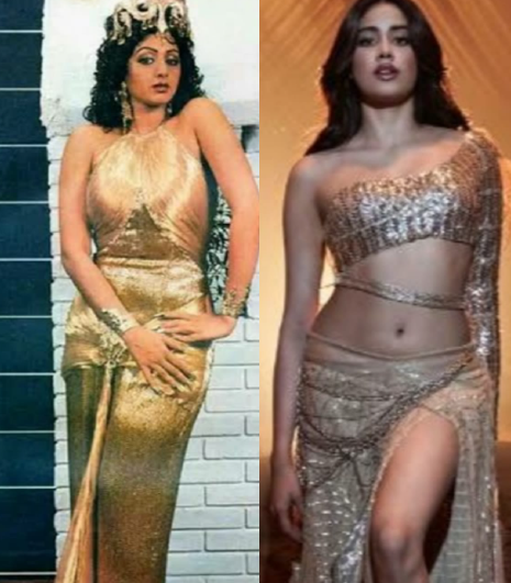 Sridevi-Janhvi Kapoor in gold