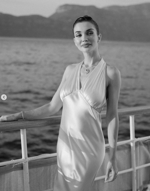 Amy Jackson wedding cruise look