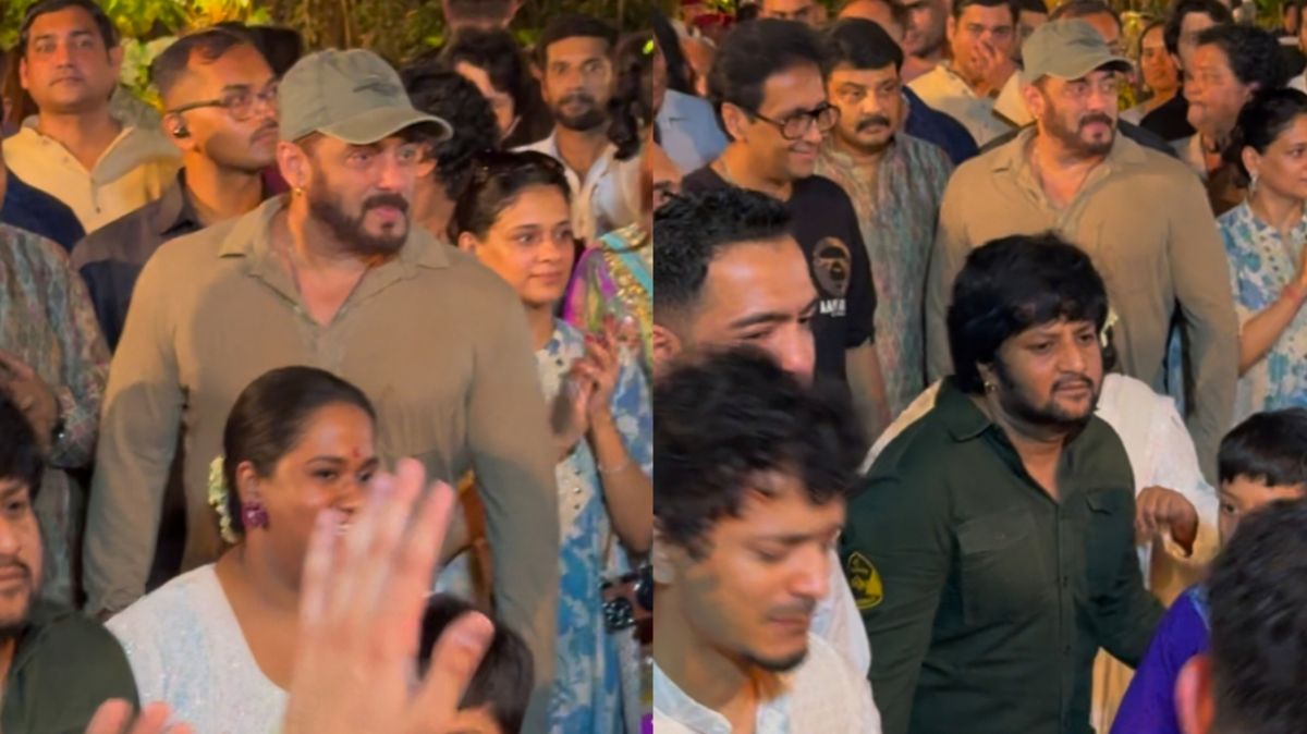 Salman Khan and family dancing at Ganpati visarjan; Watch Video –