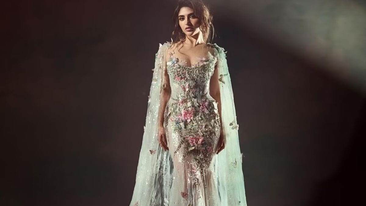 Sreeleela Looks Straight Out Of Fairytale In Pastel Blue Mermaid Gown