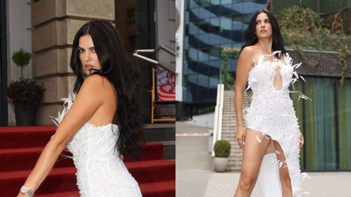 Natasa Stankovic Looks Her Sexiest Best In White Outfit After Returning To Mumbai | Photos