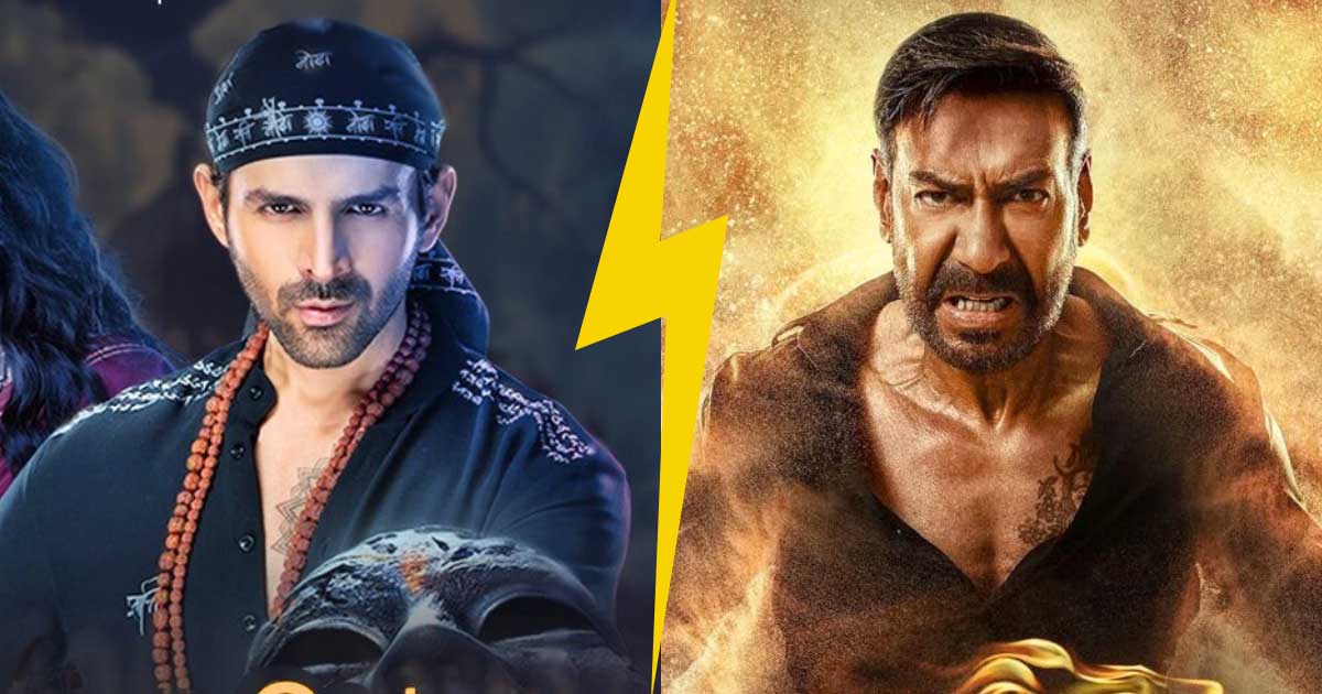 Kartik Aaryan Glides Over Ajay Devgn By Only 9% Higher BMS Likes, But Aa Rahi Hai Police!