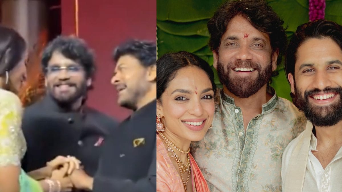 Nagarjuna Proudly Introduces Naga Chaitanya’s Wife-To-Be Sobhita To Chiranjeevi, Video Goes Viral