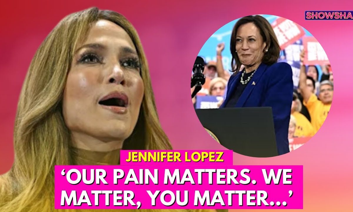 Jennifer Lopez Gets Emotional As She Expresses Her Support For Vice President Kamala Harris | N18G 