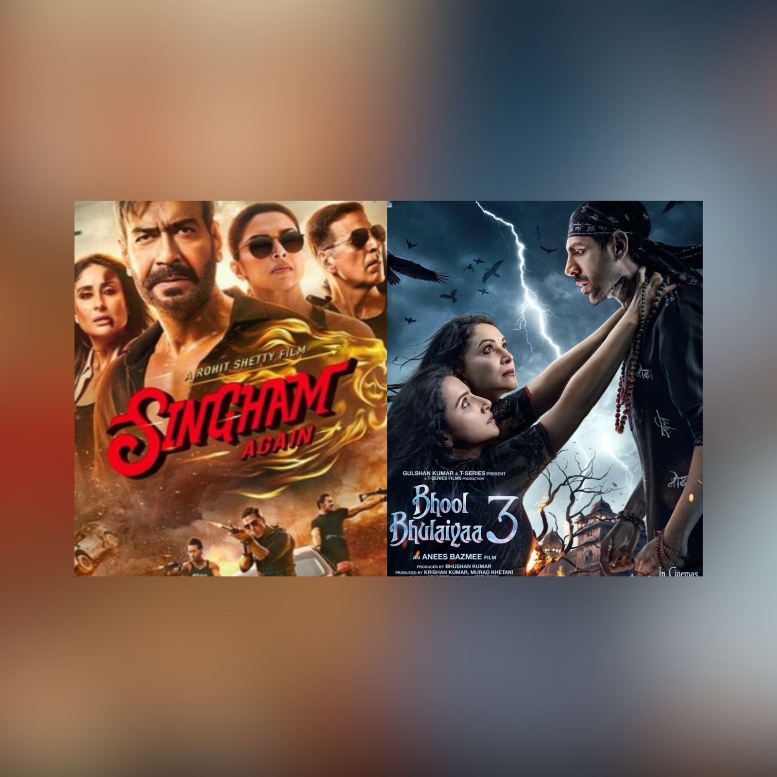 Bhool Bhulaiyaa 3 VS Singham Again Box Office Collection