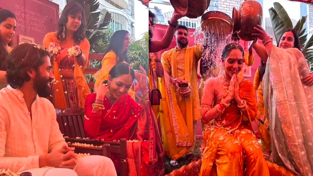 Naga Chaitanya and Sobhita Dhulipala's Haldi Ceremony pictures —