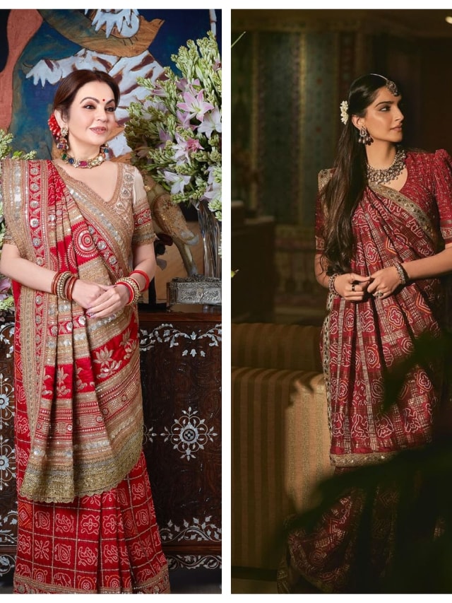 Nita Ambani To Sonam Kapoor: 4 Celebrity-inspired Glam Gharchola Saree Looks