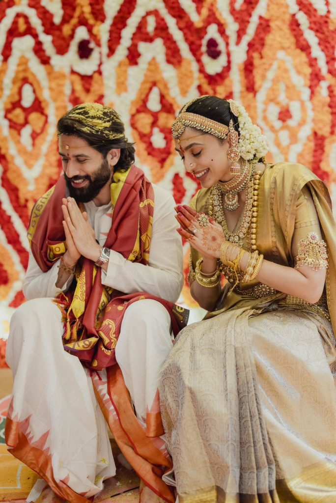 Naga Chaitanya And Sobhita Dhulipala Wedding dress