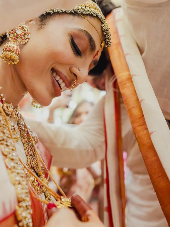 Sobhita Dhulipala at her wedding