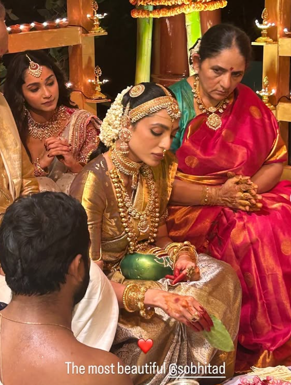 Sobhita Dhulipala bridal look