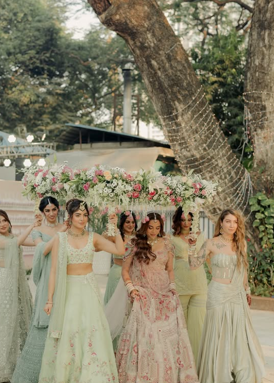 Aaliyah Kashyap with her bridesmaids