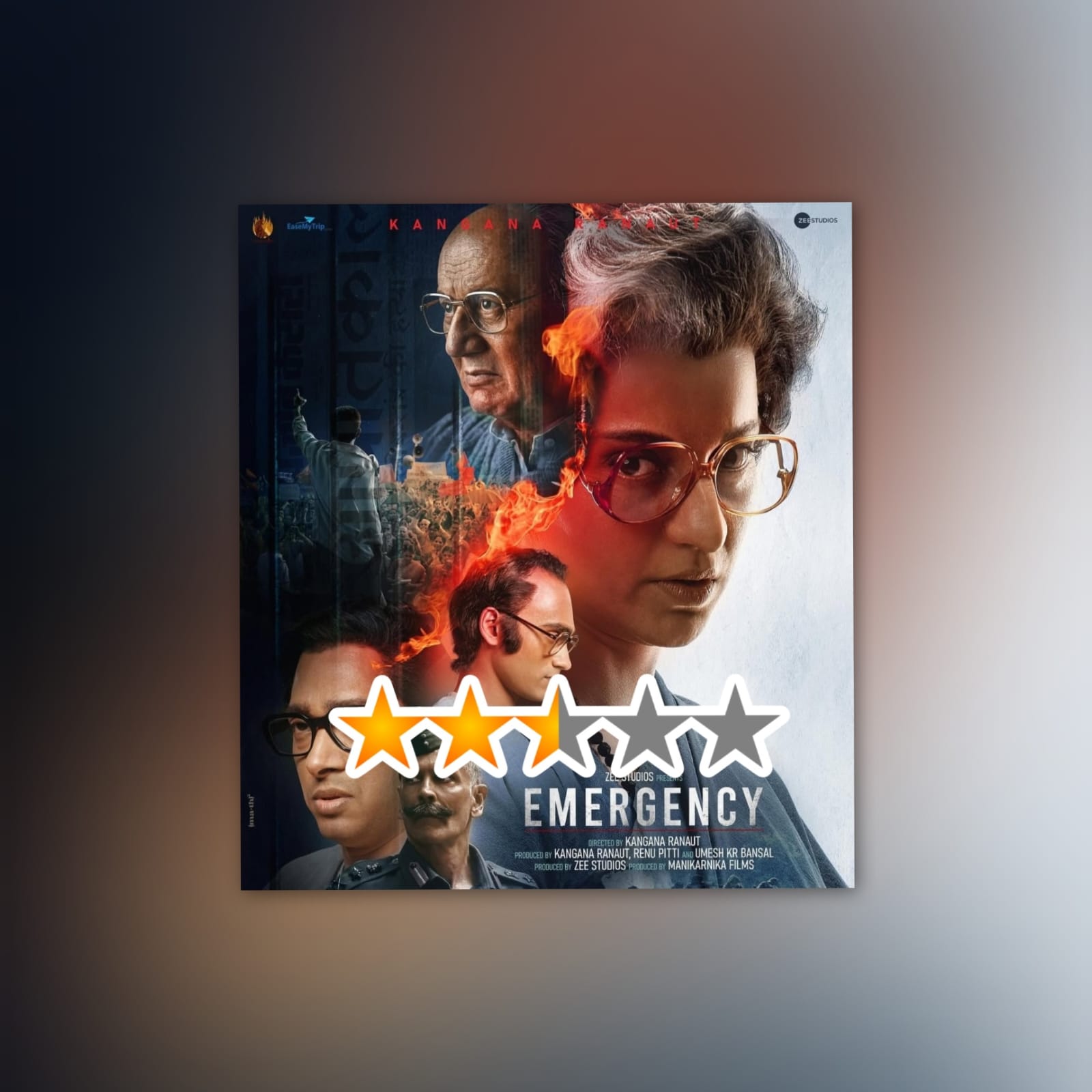 Emergency Movie Review; Kangana Ranaut Makes A Rather Odd Portrayal Of Indira Gandhi