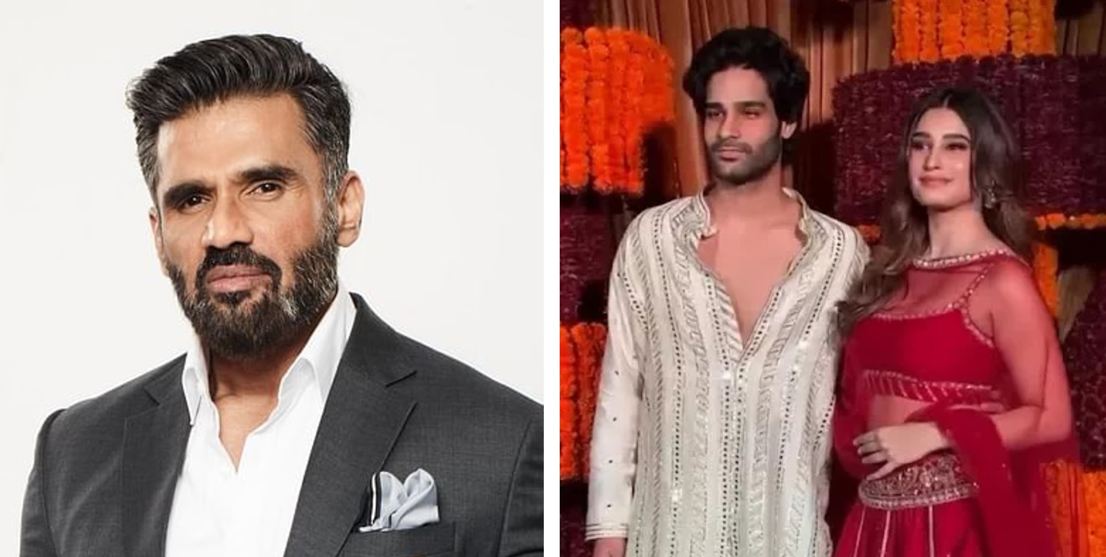 Suniel Shetty extends warm wishes to Azaad debutantes Aaman Devgan and Rasha Thadani