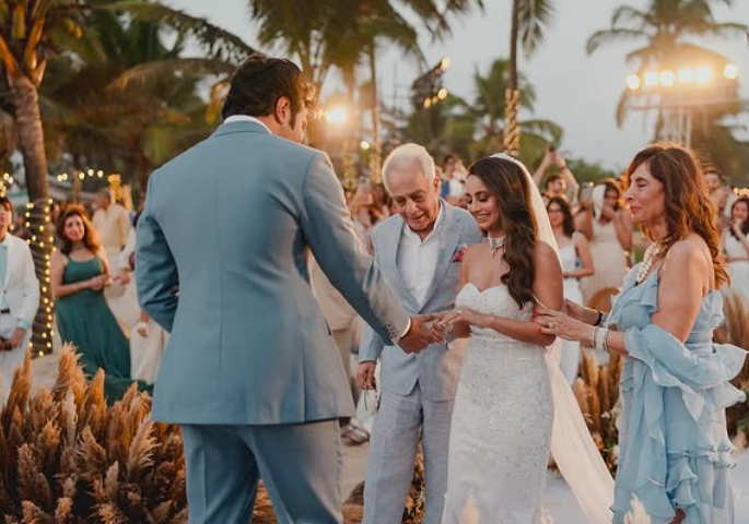 Aadar and Alekha meet at the altar