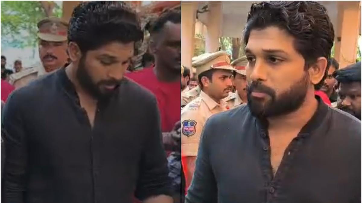 Pushpa 2 Star Allu Arjun Arrives At Hyderabad’s Nampally Court To Complete Formalities For Bail Surety