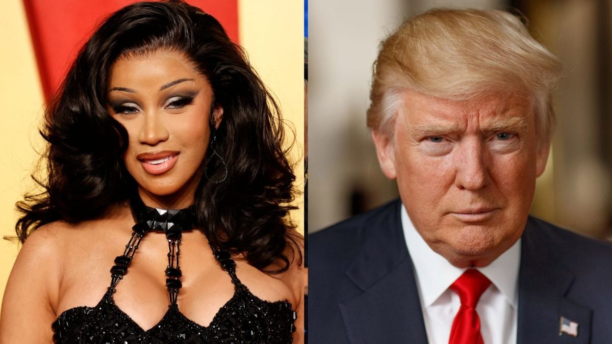 Cardi B Blames Donald Trump For Ruining Her $3000 Louboutin Heels At Super Bowl