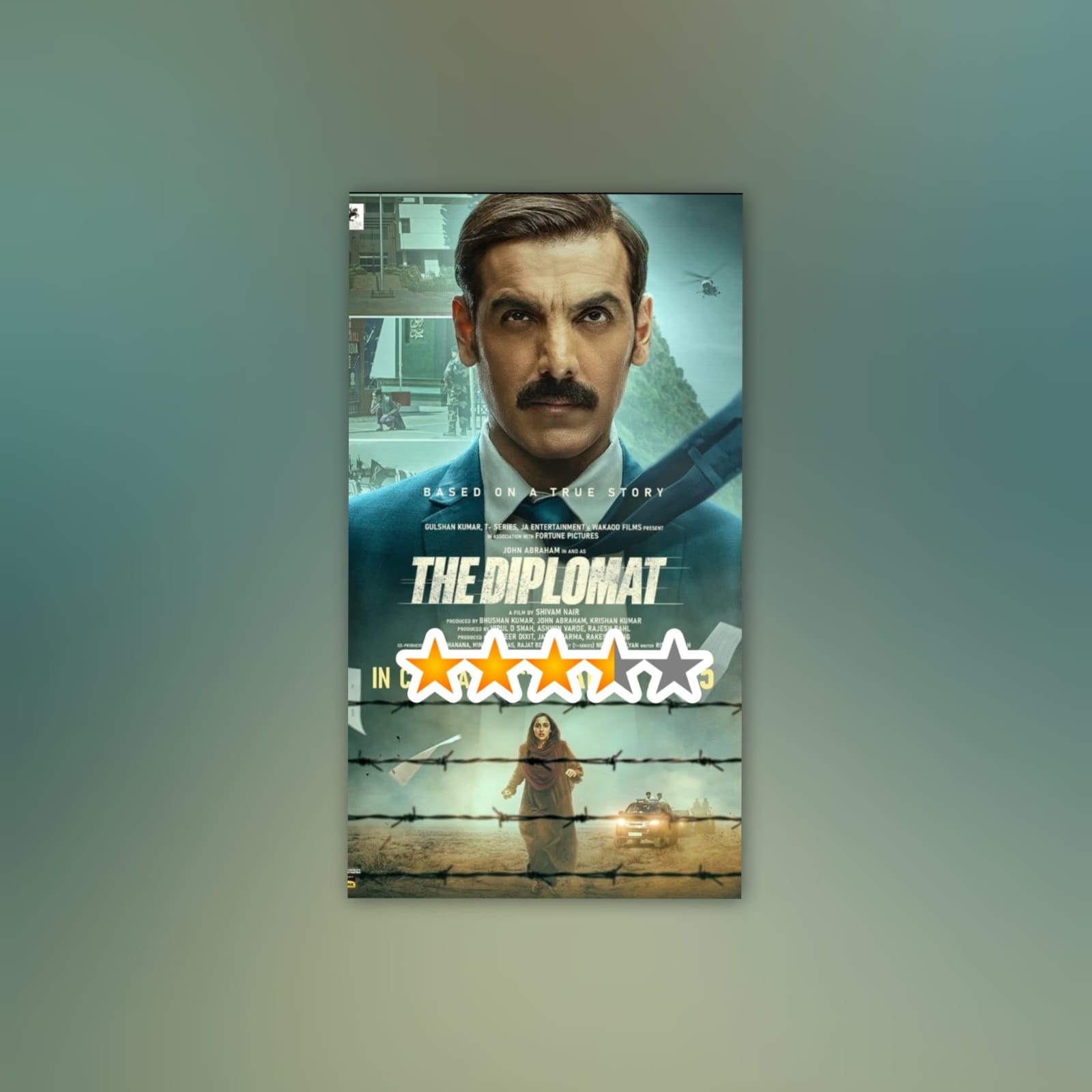 The Diplomat Movie Review; Well-Crafted Drama, Stellar Performances By John Abraham & Sadia Khateeb